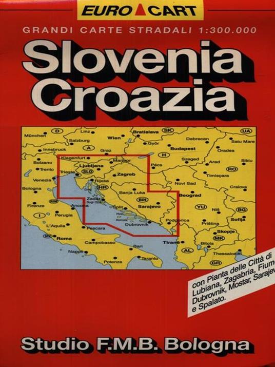 Slovenia. Croazia 1:300.000 - 2