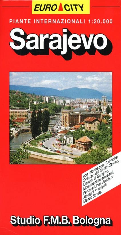 Sarajevo. Pianta della città 1:20.000 - copertina