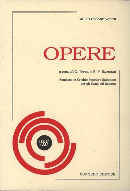 Opere - Giulio Cesare Vanini - copertina