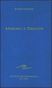 Aforismi e dediche - Rudolf Steiner - copertina