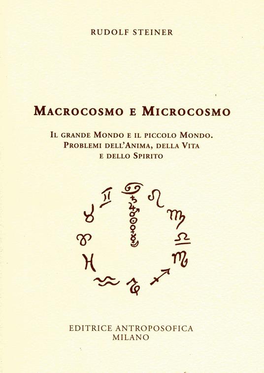 Macrocosmo e microcosmo - Rudolf Steiner - copertina