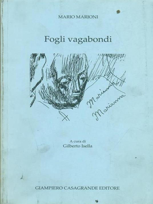 Fogli vagabondi - Mario Marioni - copertina