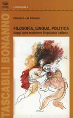 Filosofia, lingua, politica