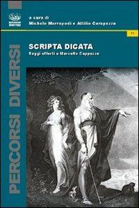 Scripta dicata. Saggi offerti a Marcello Cappuzzo - copertina