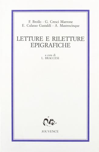 Letture e riletture epigrafiche - copertina