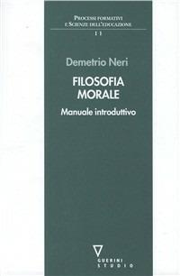 Filosofia morale - Demetrio Neri - copertina