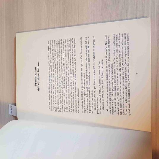 Classificazione decimale Dewey. 004-006. Elaborazione dei dati, scienza degli elaboratori, informatica e cambiamenti in discipline affini - 2