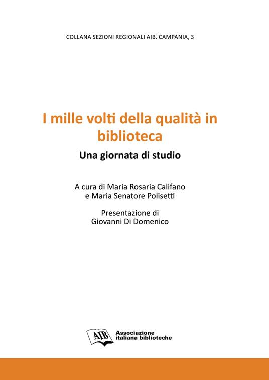 I mille volti della qualità in biblioteca. Una giornata di studio - copertina