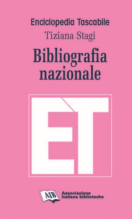 Bibliografia nazionale - Tiziana Stagi - copertina