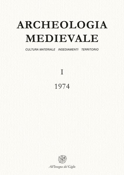 Archeologia medievale (1974). Vol. 1 - copertina