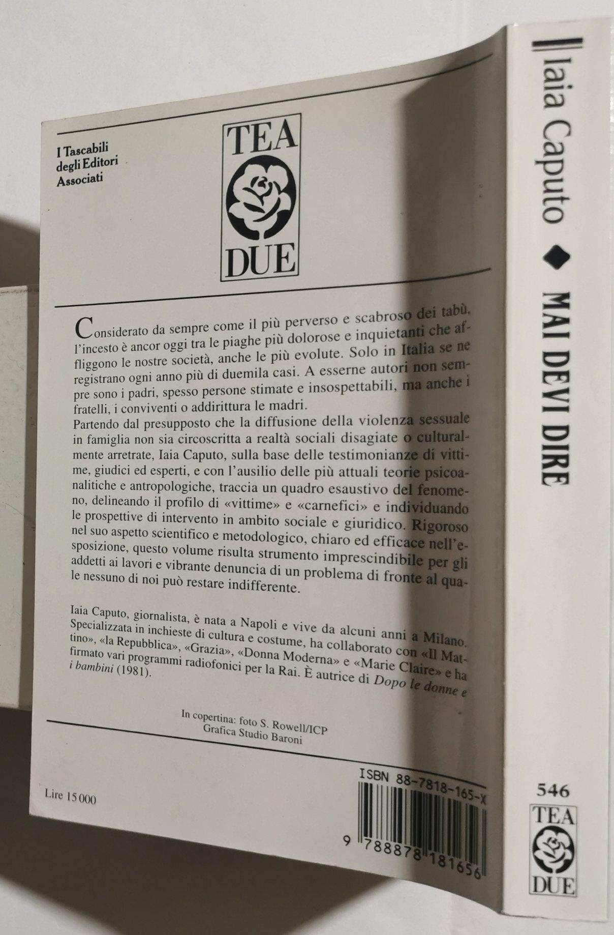 Mai devi dire. Indagine sull'incesto