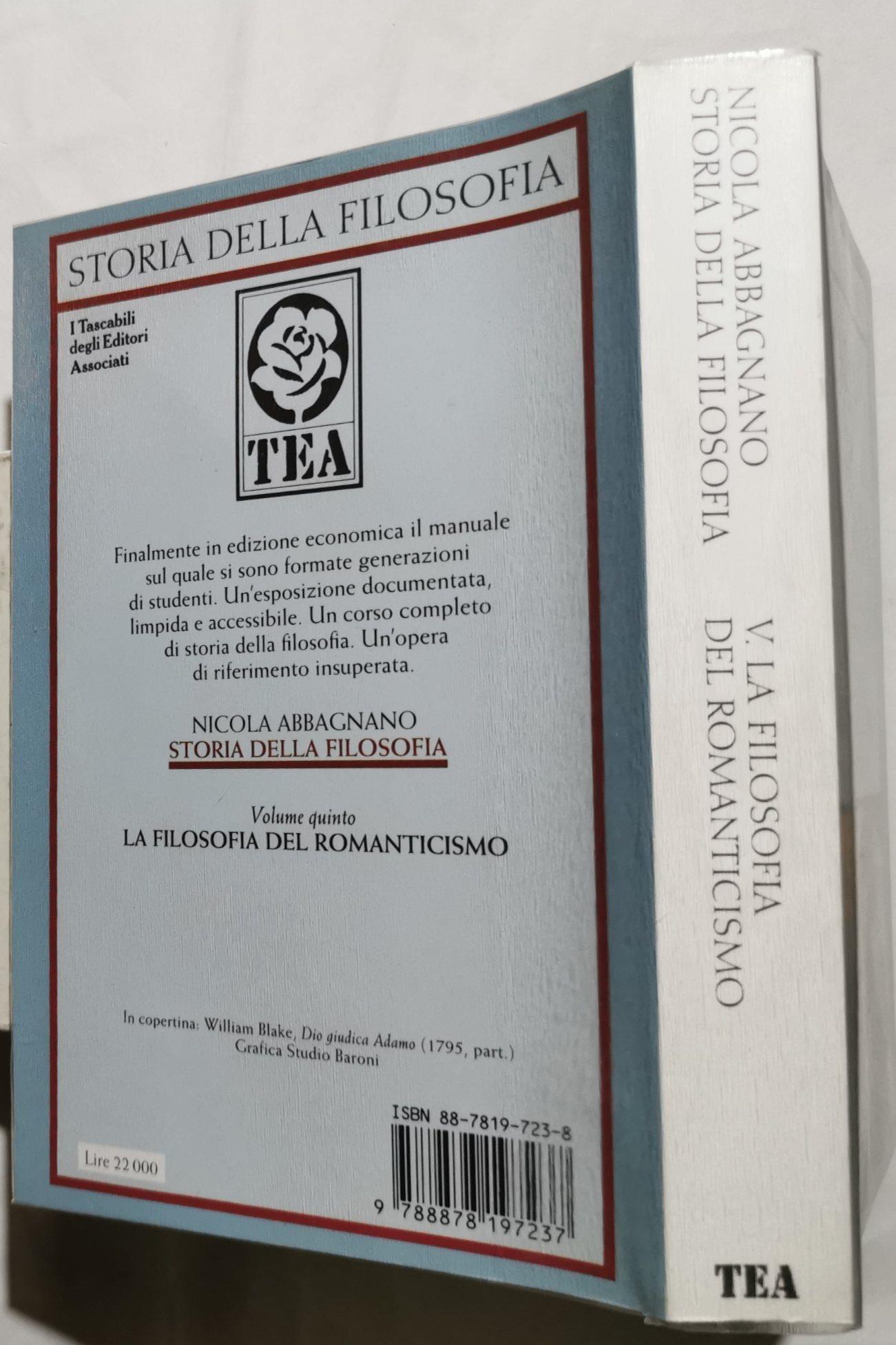 La filosofia del Romanticismo. Da Fichte a Nietzsche