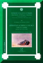 Letteratura scientifica e tecnica greca e latina. Atti del Seminario internazionale (Messina, 29-31 ottobre 1997)