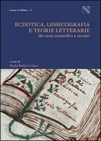Ectodica, lessicografia e teorie letterarie dei testi scientifici e tecnici - copertina