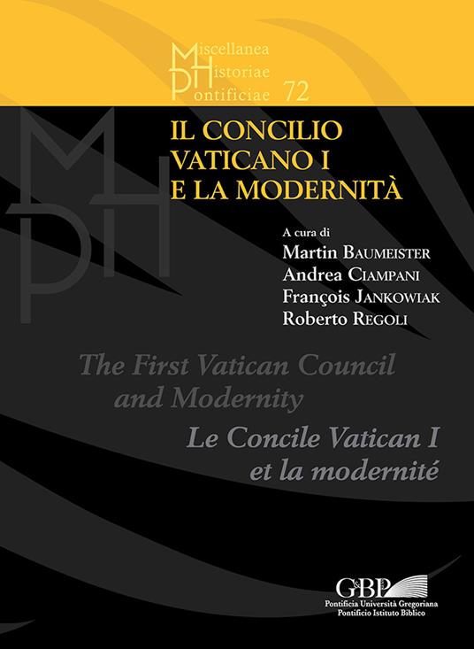 Il Concilio Vaticano I e la modernità - copertina