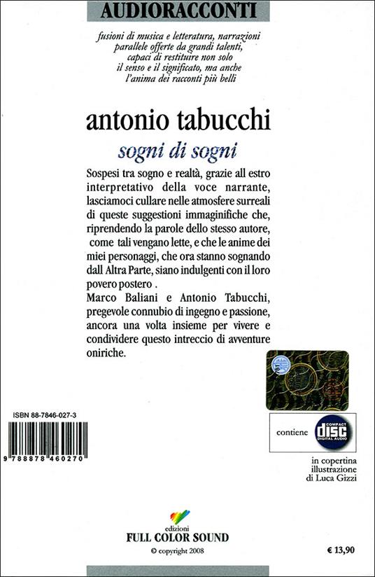 Sogni di sogni. Con CD Audio - Antonio Tabucchi - 2
