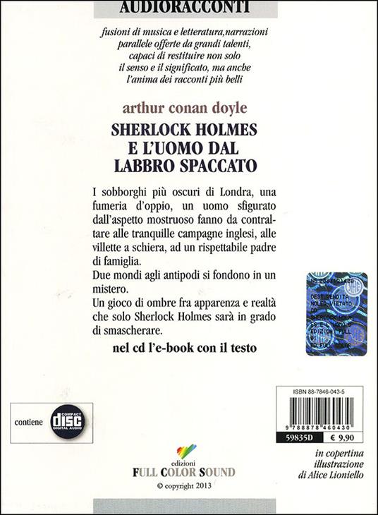 Sherlock Holmes e l'uomo dal labbro spaccato. Audiolibro. CD Audio - Arthur Conan Doyle - 2