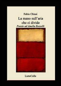 La mano sull'aria che ci divide. Poesie per Amelia Rosselli - Fabio Chiusi - copertina