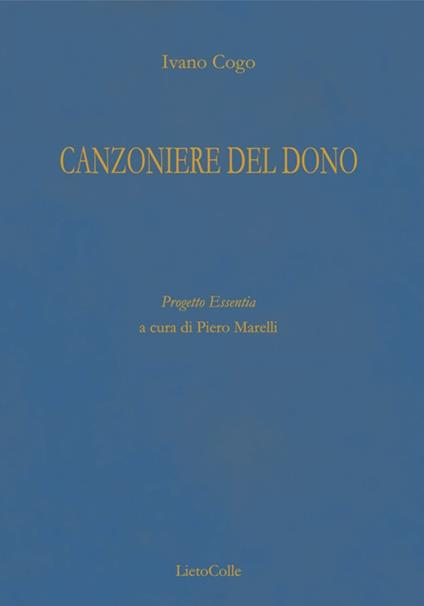 Canzoniere del dono - Ivano Cogo - copertina