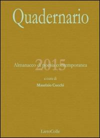 Quadernario 2015. Almanacco di poesia - copertina