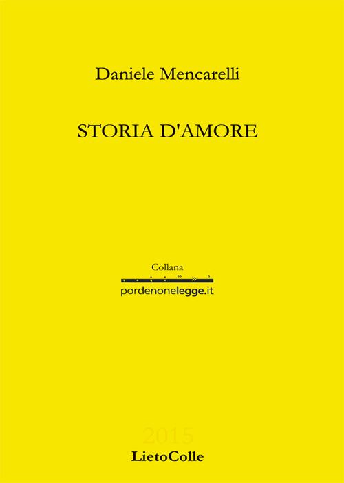Storia d'amore - Daniele Mencarelli - copertina
