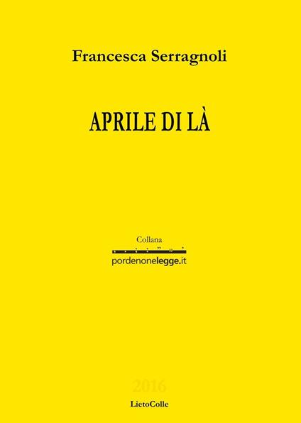 Aprile di là - Francesca Serragnoli - copertina
