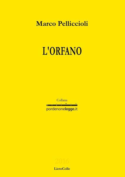 L'orfano - Marco Pelliccioli - copertina