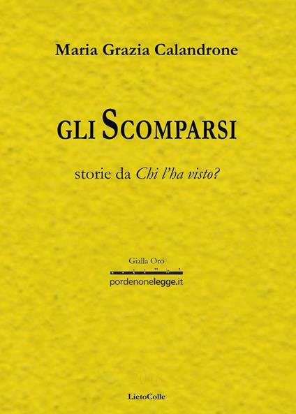 Gli scomparsi - Maria Grazia Calandrone - copertina