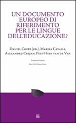 Un documento europeo di riferimento per le lingue dell'educazione?