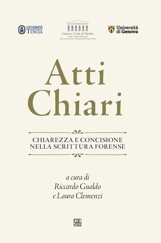 Atti chiari. Chiarezza e concisione nella scrittura forense - copertina