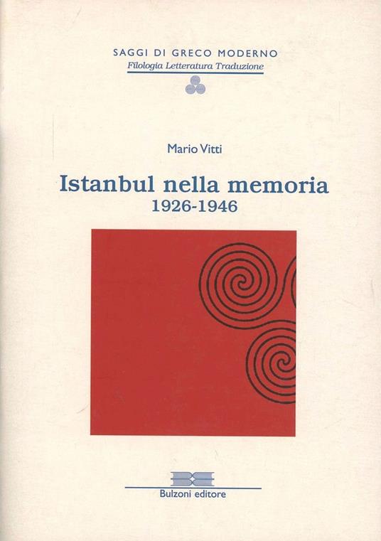 Istanbul nella memoria - Mario Vitti - copertina