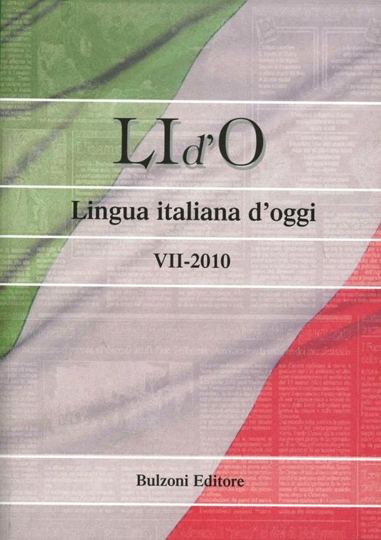 LI d'O. Lingua italiana d'oggi (2010). Vol. 7 - copertina