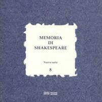 Memoria di Shakespeare. Vol. 8 - copertina