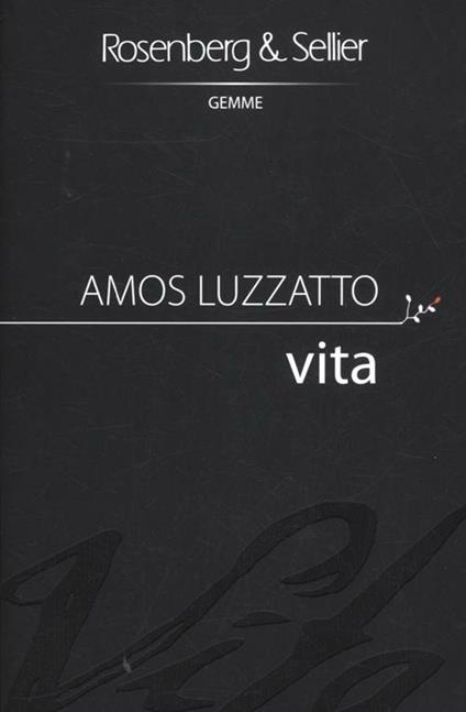 Vita - Amos Luzzatto - copertina