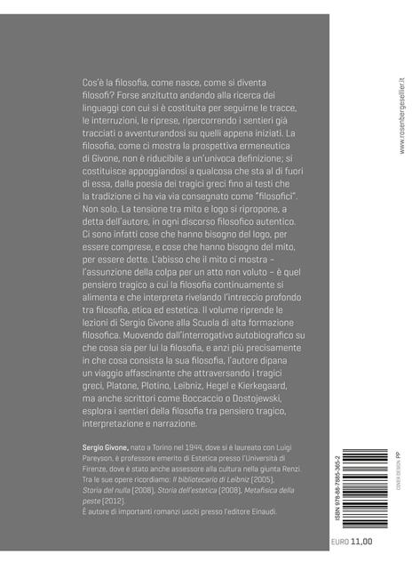 I sentieri della filosofia - Sergio Givone - 2