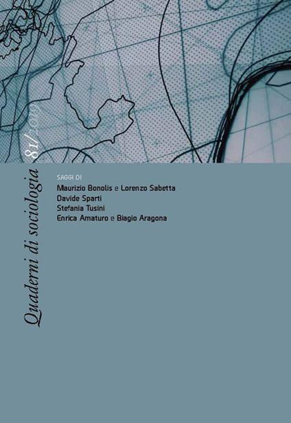Quaderni di sociologia (2019). Vol. 81 - copertina