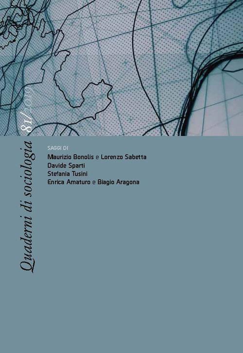 Quaderni di sociologia (2019). Vol. 81 - copertina
