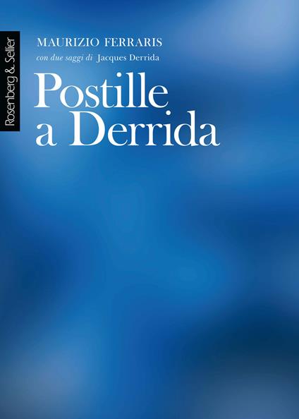 Postille a Derrida - Maurizio Ferraris - copertina