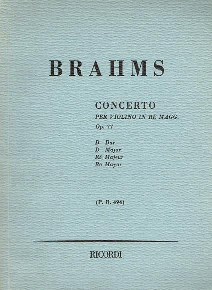 Brahms opera 77. Doppia morte in agguato - Angelo Caroli - copertina