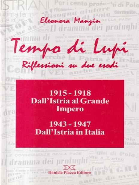 Tempo di lupi. Riflessioni su due esodi - Eleonora Manzin - copertina