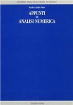 Appunti di analisi numerica