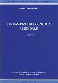 Lineamenti di economia aziendale - Gianfranco Zanda - copertina