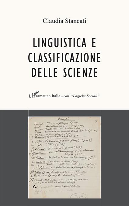 Linguistica e classificazione delle scienze - Claudia Stancati - copertina