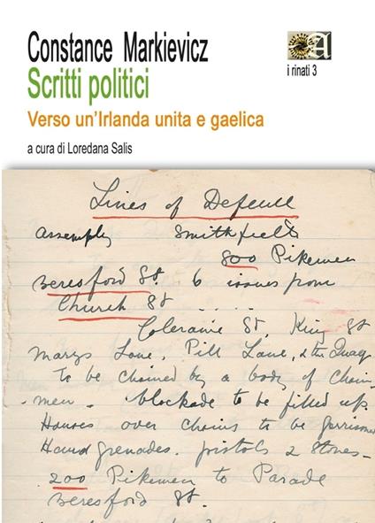 Scritti politici. Verso un'Irlanda unita e gaelica - Costance Markievicz - copertina