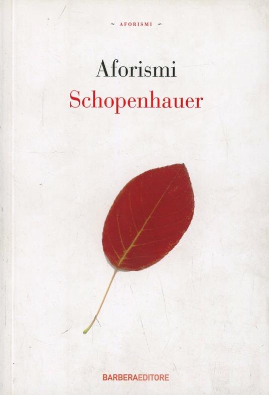 Aforismi - Arthur Schopenhauer - copertina