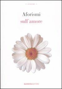 Aforismi sull'amore - copertina