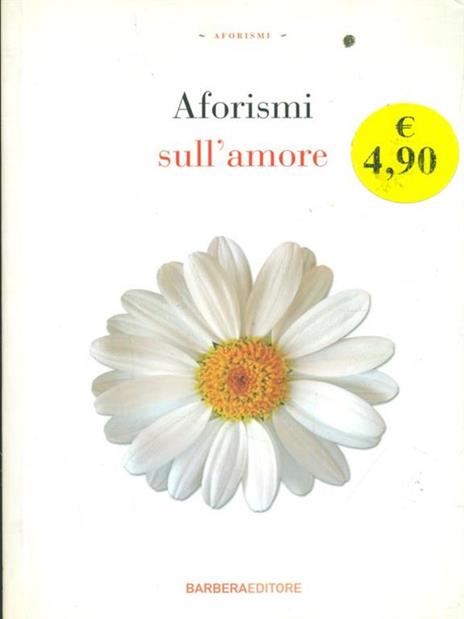 Aforismi sull'amore - copertina