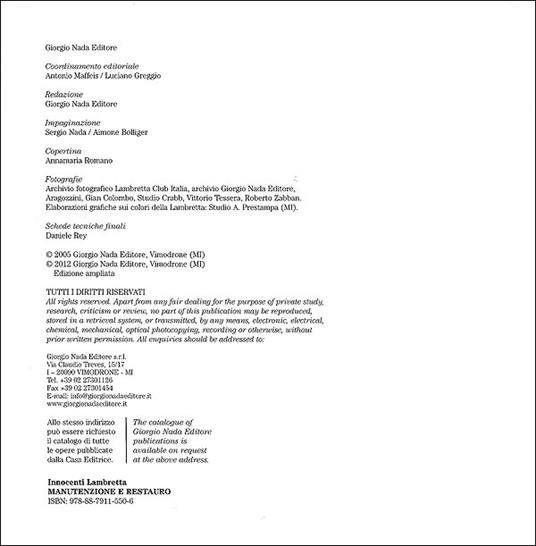 Lambretta. Manutenzione e restauro. Ediz. ampliata - Vittorio Tessera - 3