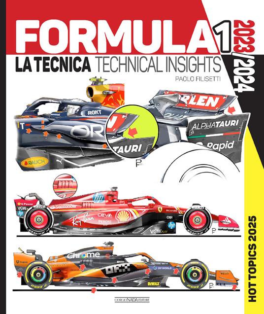 Formula 1. 2023-2024 La tecnica-Technical insights. 2025 hot topics. Ediz. bilingue - Paolo Filisetti - copertina