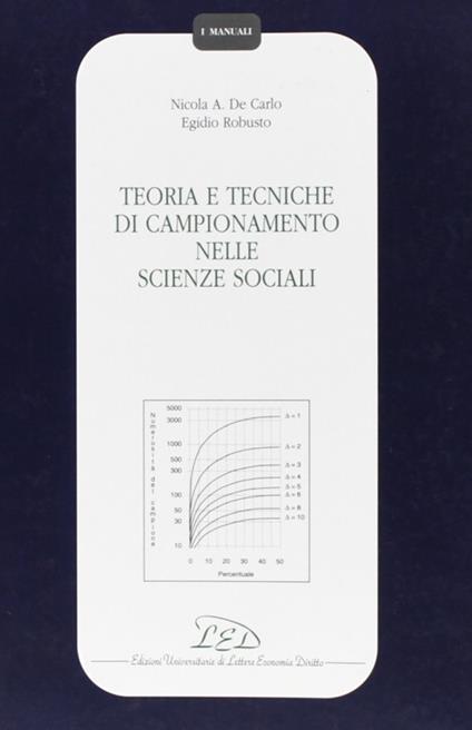 Teoria e tecniche di campionamento nelle scienze sociali - Nicola A. De Carlo,Egidio Robusto - copertina